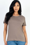 Butter-Soft Basic Short Sleeve T-Shirt || Taupe