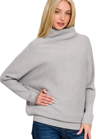 Dolman Sweater || Heather Grey