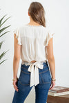 Scallop Lace Top || Cream