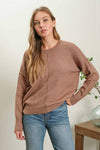 Front Seam Knit || Taupe